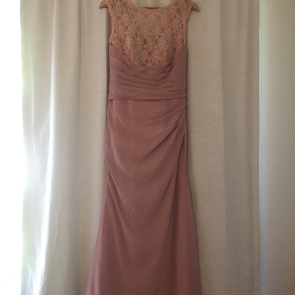Blush Floor Length Formal Dress/Gown